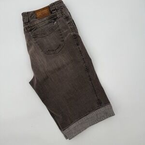 Rosner Akischa Shorts Womens Size 10 Brown Denim Cotton‎ Blend 0741-01